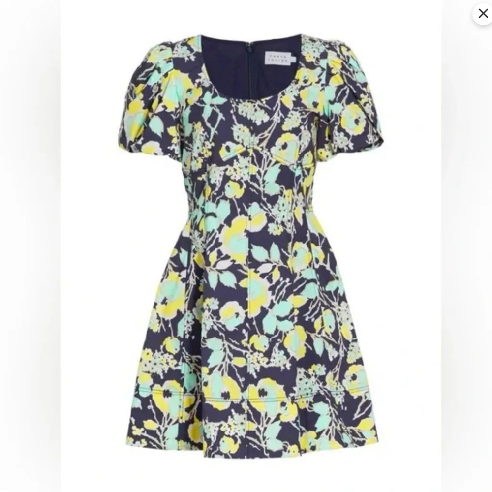 Tanya Taylor Madeline Dress, Blue - multicolour print, Size 0 - Picture 2 of 11